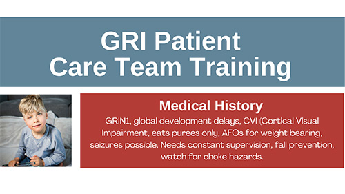 GRI Patient Care Team Training Poster